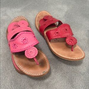 Jack Rogers Pink and Red Sandals